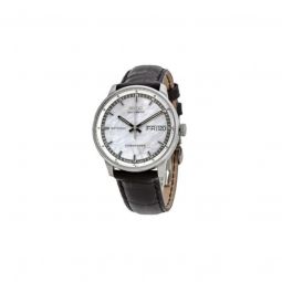 Women's Commander II Leather White Mother of Pearl Dial Watch