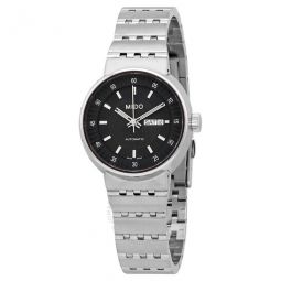 X Automatic Black Dial Stainless Steel Ladies Watch
