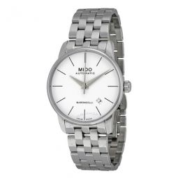 Baroncelli Automatic White Dial Stainless Steel Mens Watch