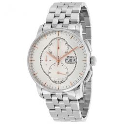Baroncelli Automatic Chronograph Silver Dial Stainless Steel Mens Watch