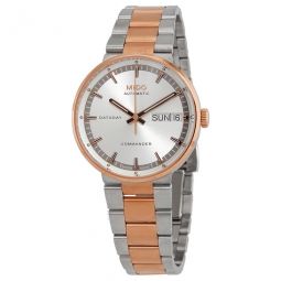 Automatic Silver Dial Two-tone Ladies Watch