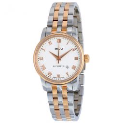 Baroncelli Automatic White Dial Two-tone Ladies Watch
