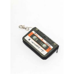 Orange Cassette Tape wallet - black
