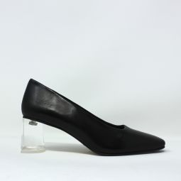 Adina Nappa Leather Heels - Black