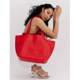The Times Leather Tote - Carmen