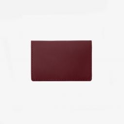 Oyster Leather Fold Over Wallet - Barbera