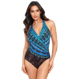 Miraclesuit Womens Untamed Wrapsody One Piece Swimsuit