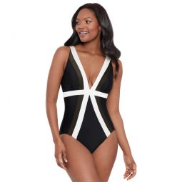 Miraclesuit Womens Spectra Trilogy One Piece Swimsuit
