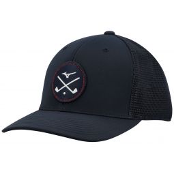 Mizuno Crossed Clubs Mesh Snapback Golf Hat