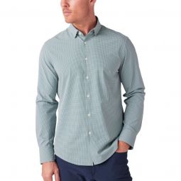 Mizzen+Main Leeward No Tuck Button Down Golf Shirt - Balsam Stratford Check