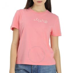 MM6 Short-sleeve Logo Embroidered T-shirt, Size X-Small