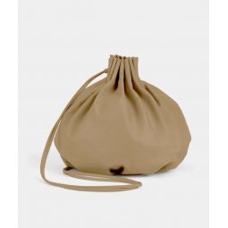 Pleated Balloon Bag - Camel