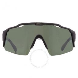 Green Mirror Shield Mens Sunglasses
