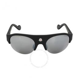 Mirrored Smoke Oval Unisex Sunglasses