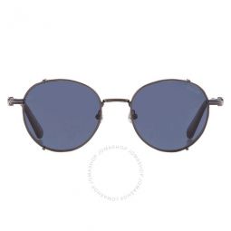 Owlet Blue Round Unisex Sunglasses