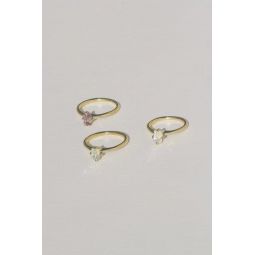 Guinevere Ring - Brass/Moonstone