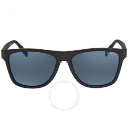 Blue Mirror Square Mens Sunglasses