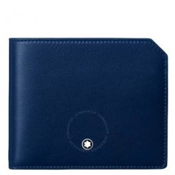 Cobalt Leather 6cc Meisterstuck Selection Soft Wallet