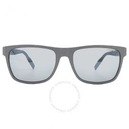 Silver Flash Square Mens Sunglasses