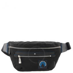 Black Nylon Blue Spirit Belt Bag