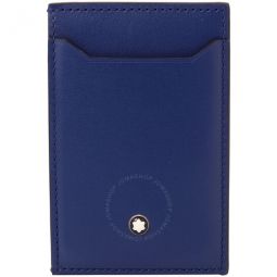 Blue Leather Meisterstuck Pocket 3cc