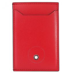 Red Leather Meisterstuck Pocket Holder