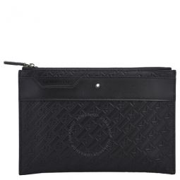 Black Embossed Leather M_Gram 4810 Medium Pouch