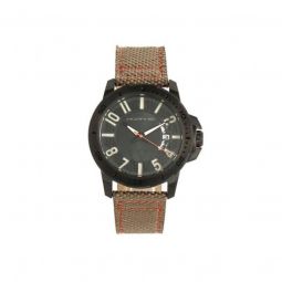 Mens M70 Series Genuine Leather Green Dial