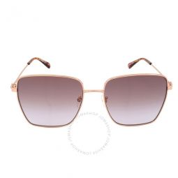 Pink Gradient Square Ladies Sunglasses