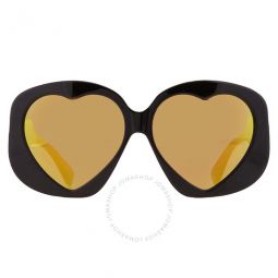Multilayer Yellow Irregular Ladies Sunglasses