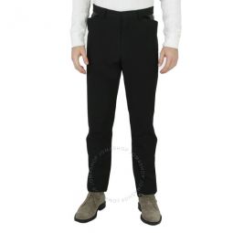 Mens Black Piped Detail Trousers, Brand Size 46 (Waist Size 30)