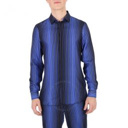 Striped Long-Sleeved Shirt, Brand Size 39 (Neck Size 15.5)
