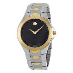 Luno Sport Black Dial Two-tone Mens Watch