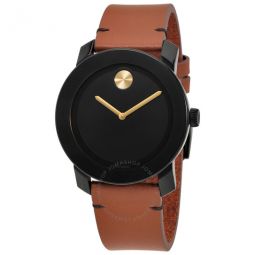 Bold Black Museum Dial Mens Watch