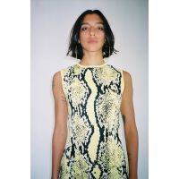 Snake Mini Dress - Python Yellow