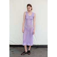 Net Midi Dress - Lavender