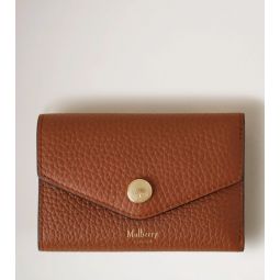 Folded Multi-Card Wallet Chestnut Heavy Grain