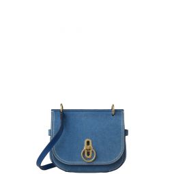 Small Amberley Satchel Indigo Denim Suede