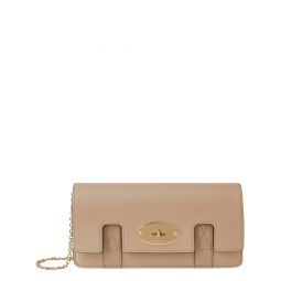 East West Bayswater Clutch Maple Shiny Smooth Classic Calf