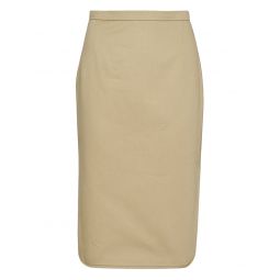 Woven Side Slit Skirt
