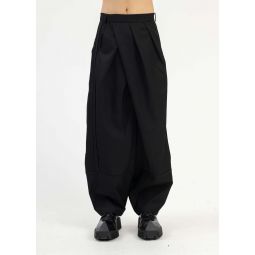 Namesake Euphoric Odom Pleated Carrot Wide Trousers - Black