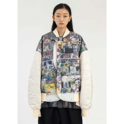 HOLIDAY PADDED BOMBER ARTIST EDITION JACKET - MULTICOLOR