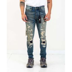 Destroyed Denim Pants - Dark Wash