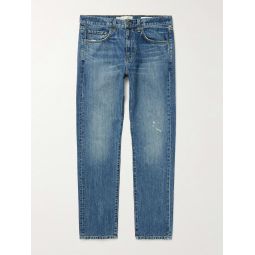 Nathan Distressed Straight-Leg Jeans