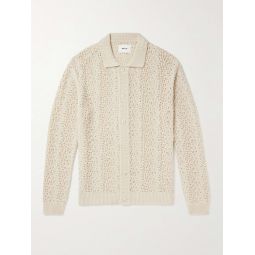 Vito 6371 Open-Knit Cotton-Blend Cardigan