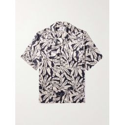 Daniel Camp-Collar Floral-Print Cotton and Silk-Blend Shirt
