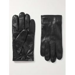 Eleven 9150 Ribbed Knit-Trimmed Leather Gloves