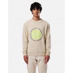 Brody Print Cotton Blend Sweatshirt - Oil Green