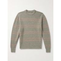 Gurra Striped Ribbed Wool Sweater