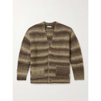 Kent Striped Brushed Wool-Blend Cardigan